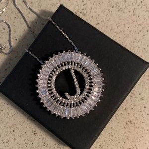 Crystal Initial Necklace A-Z  Alphabet necklace